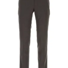 Зауженные шерстяные брюки