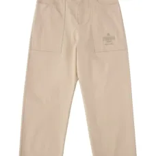 Брюки с вышитым логотипом