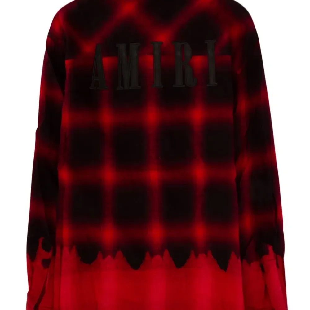 Клетчатая рубашка с эффектом потертости