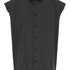 Поплиновая рубашка в рубчик