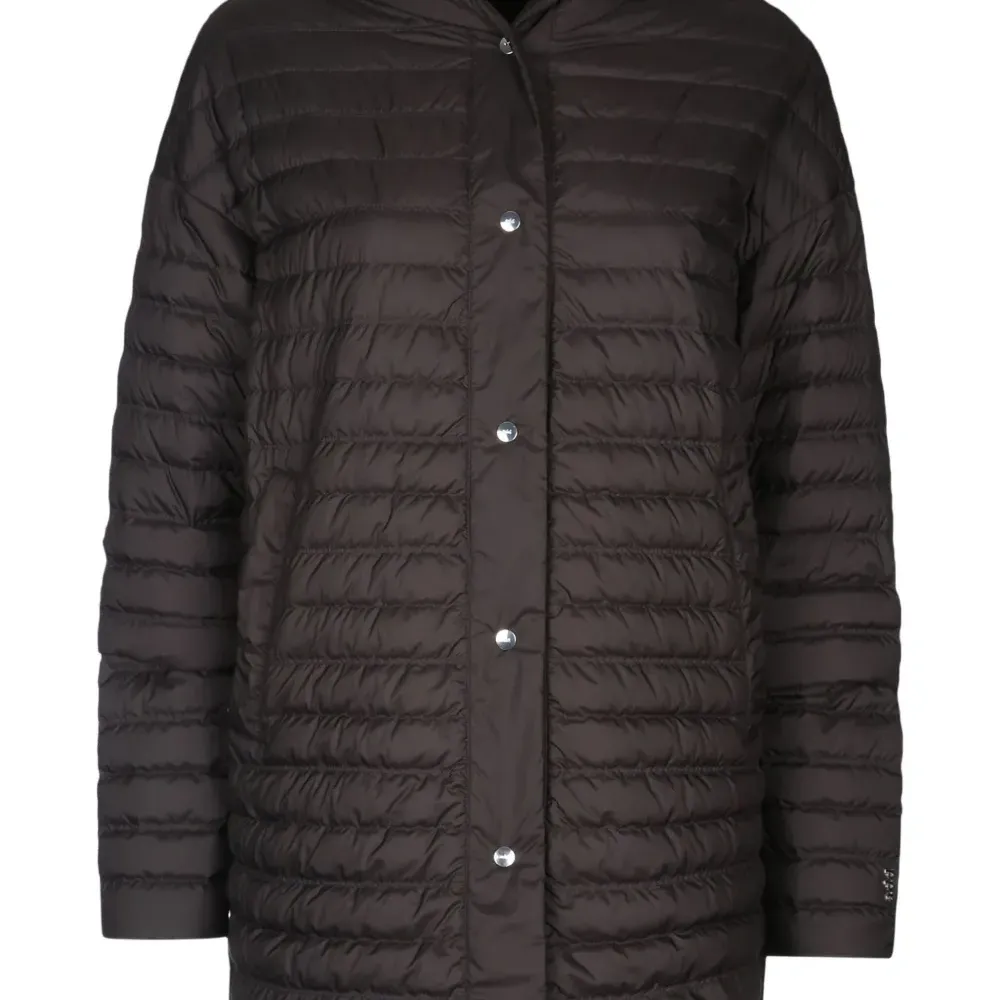 Стеганое пальто с капюшоном