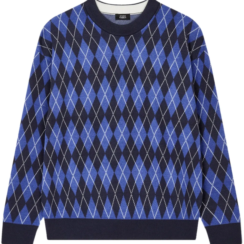 Джемпер с узором аргайл