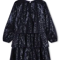 Ярусное платье с пайетками