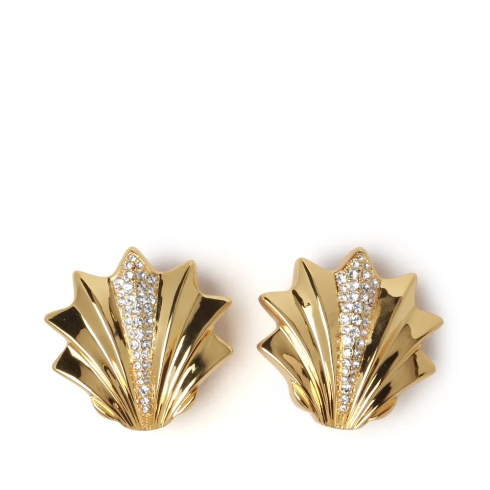 Крупные серьги-клипсы Metal Shell