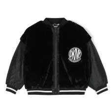 Бомбер из искусственного меха с логотипом Бомбер из искусственного меха с логотипом