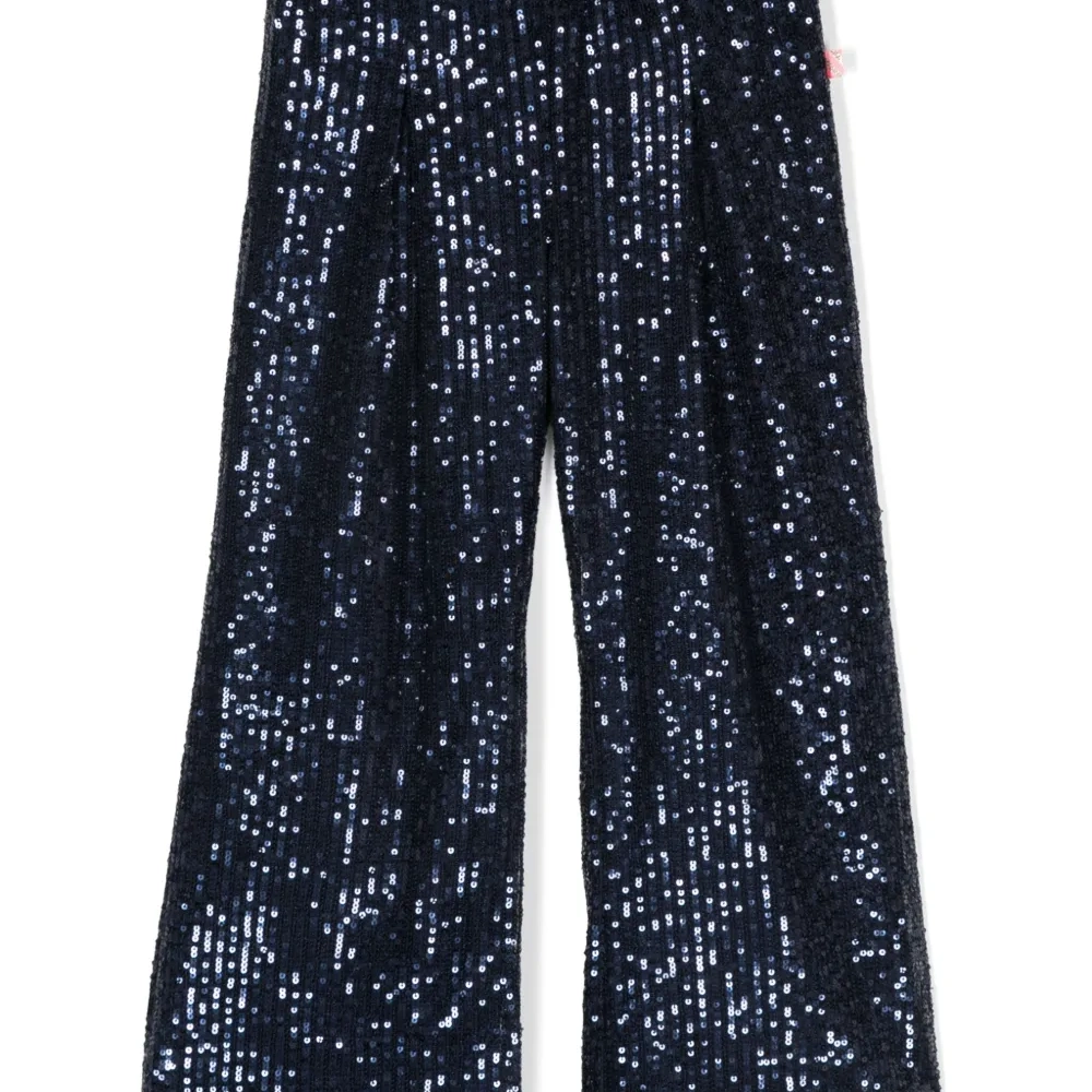 Широкие брюки с пайетками