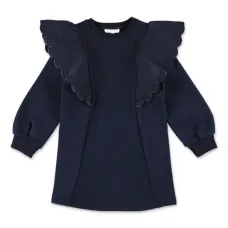 Платье-толстовка с оборками