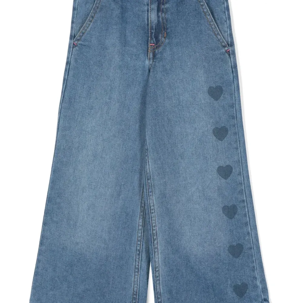 Джинсы с принтом