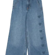 Джинсы с принтом