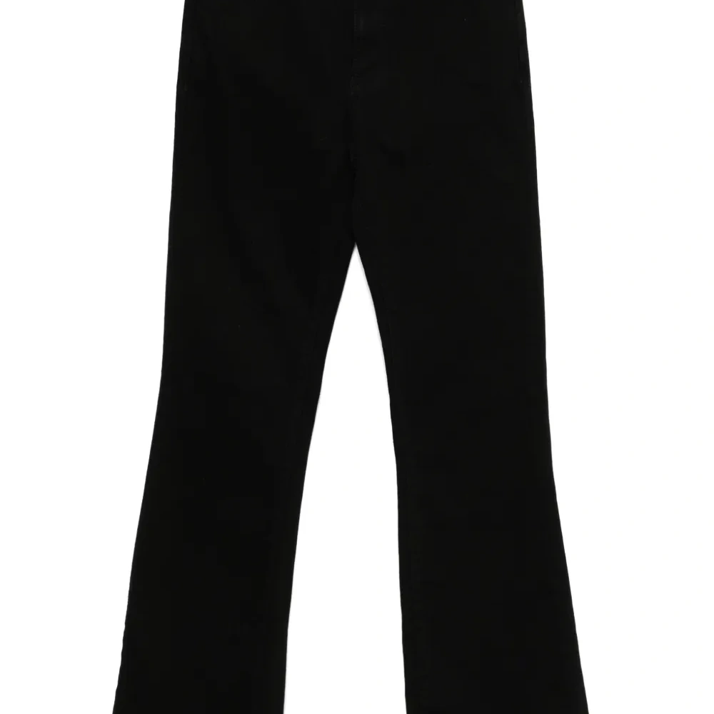 Расклешенные джинсы с завышенной талией