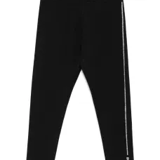 Легинсы с логотипом из страз