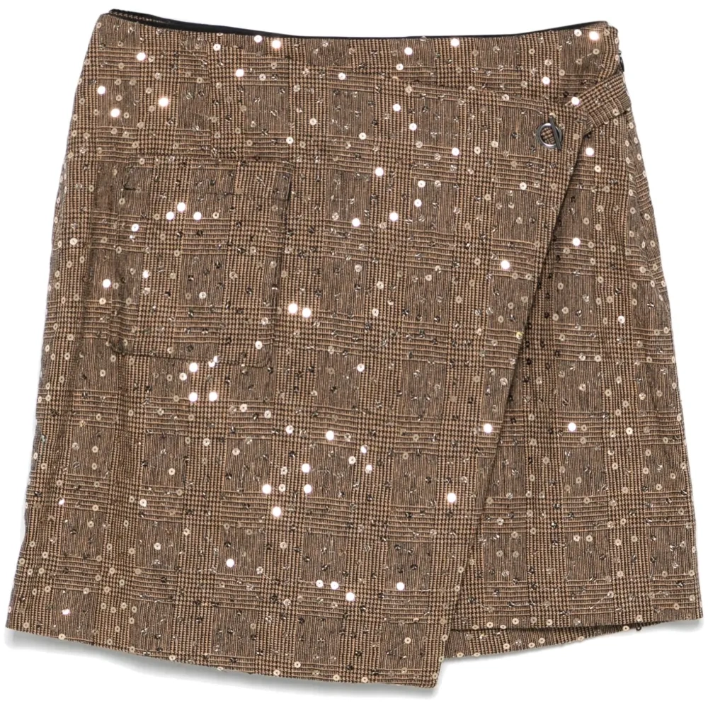 Юбка мини с пайетками