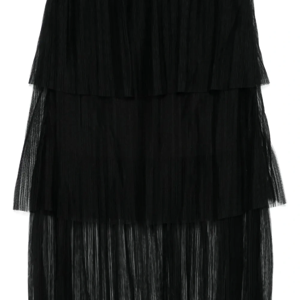 Ярусная юбка миди