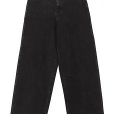 Джинсы широкого кроя с завышенной талией