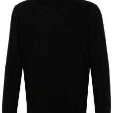 Шерстяной свитер с высоким воротником