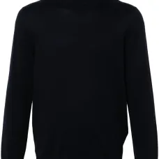 Шерстяной свитер с высоким воротником