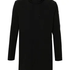 Пальто с нашивкой-логотипом