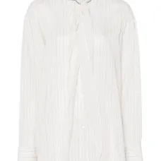 Блузка в полоску с шарфом