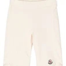 Брюки с нашивкой-логотипом