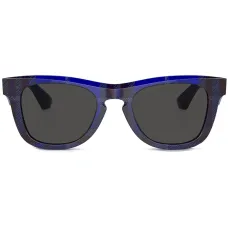 Солнцезащитные очки в квадратной оправе в клетку