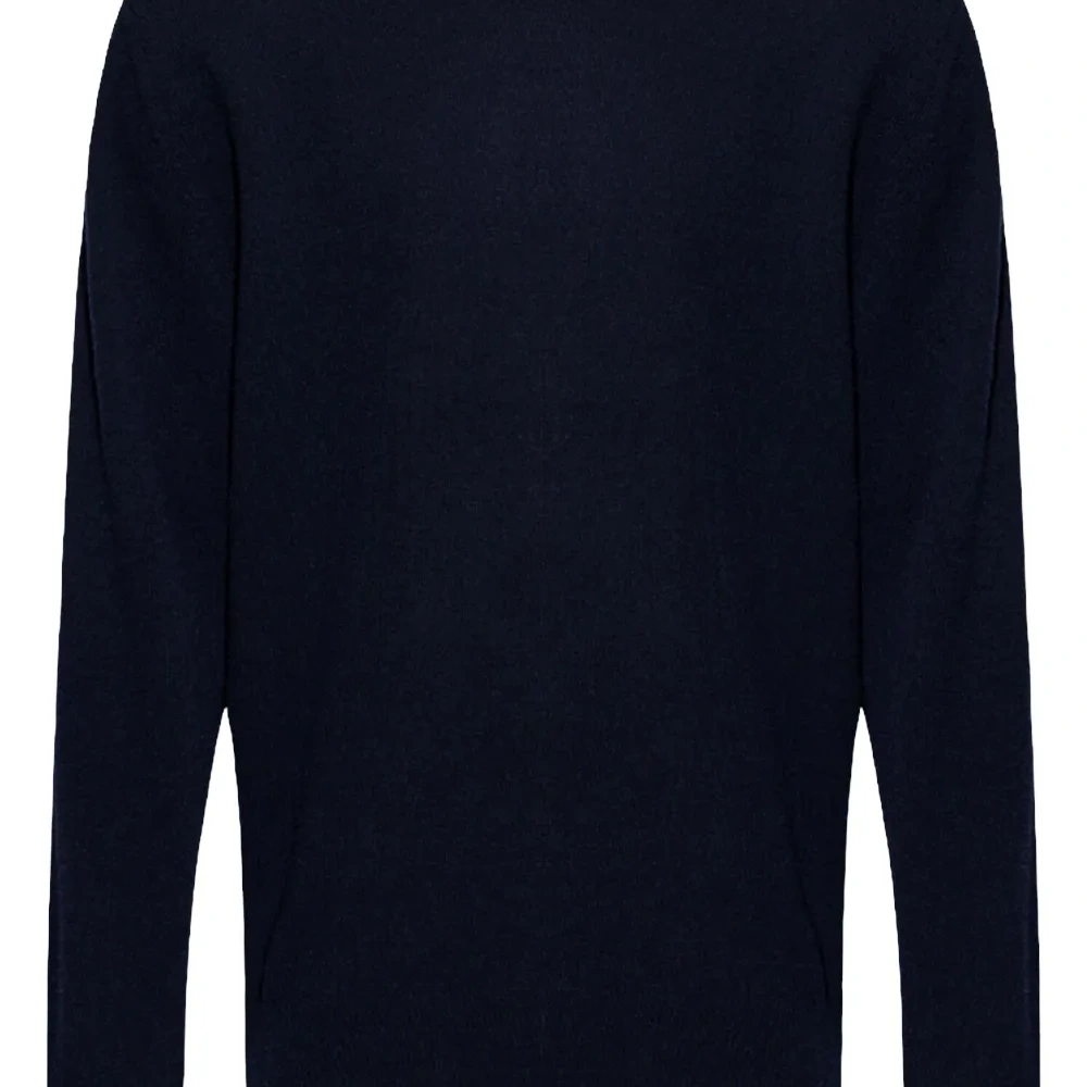 Шерстяной свитер с вышитым логотипом