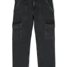 Прямые джинсы с нашивкой-логотипом Прямые джинсы с нашивкой-логотипом