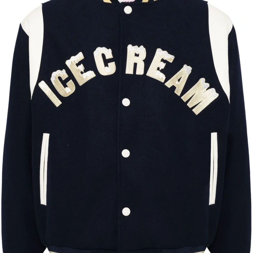 Бомбер с воротником в рубчик