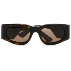 Очки в прямоугольной оправе черепаховой расцветки