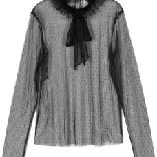 Блузка из тюля пуэн-деспри