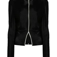 Топ с высоким воротником и драпировкой