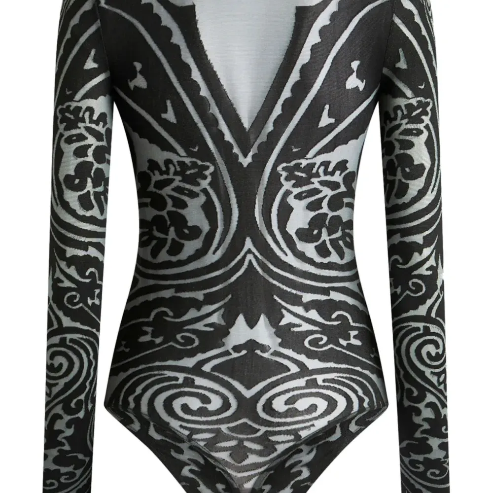 Боди с принтом пейсли