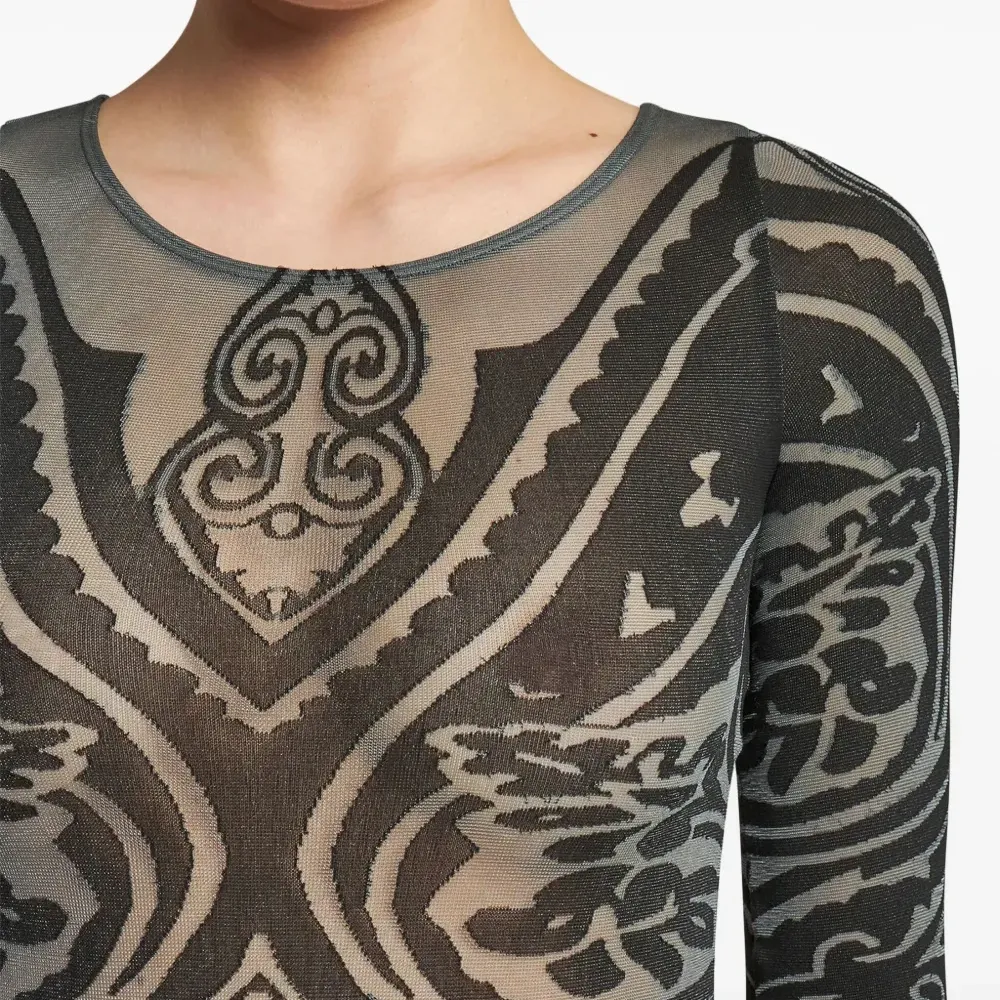 Боди с принтом пейсли