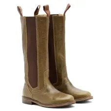 Сапоги на плоской подошве