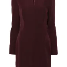 Платье мини с V-образным вырезом