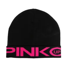 Шапка бини с жаккардовым логотипом