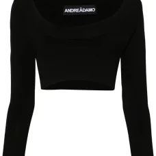 Топ с воротником на молнии Топ с воротником на молнии