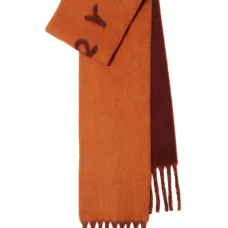 Двусторонний шарф с бахромой Двусторонний шарф с бахромой