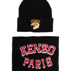 Комплект из шапки бини и шарфа