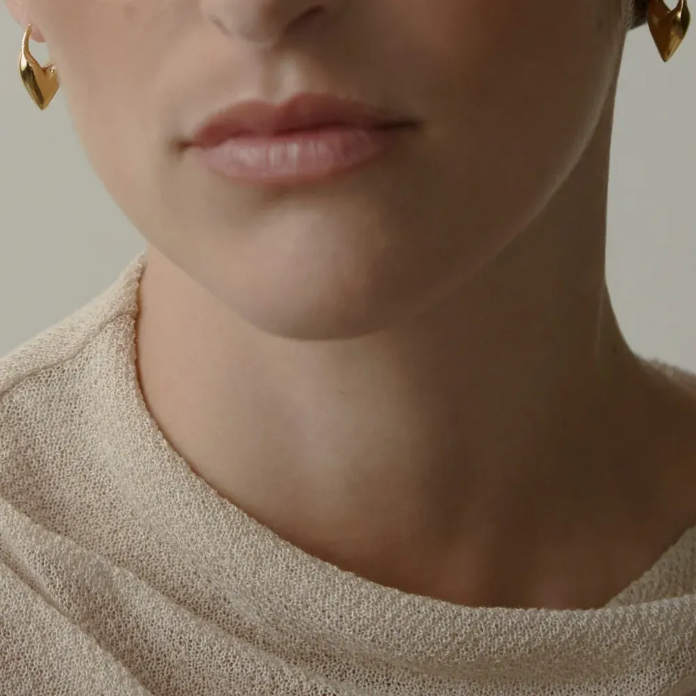 серьги-кольца Roscida Heart