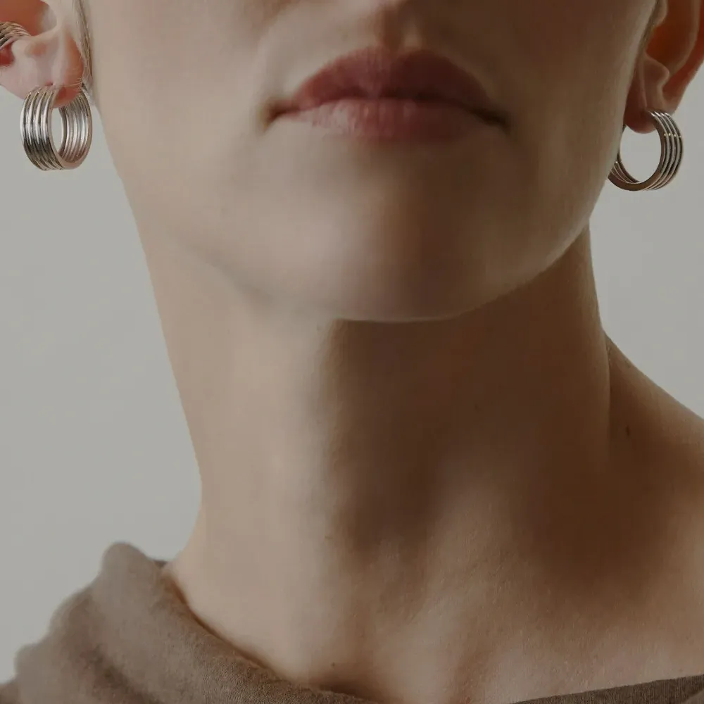 Серьги-кольца Stratis