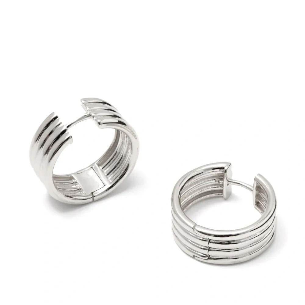 Серьги-кольца Stratis