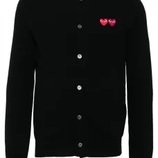 Шерстяной кардиган с нашивкой