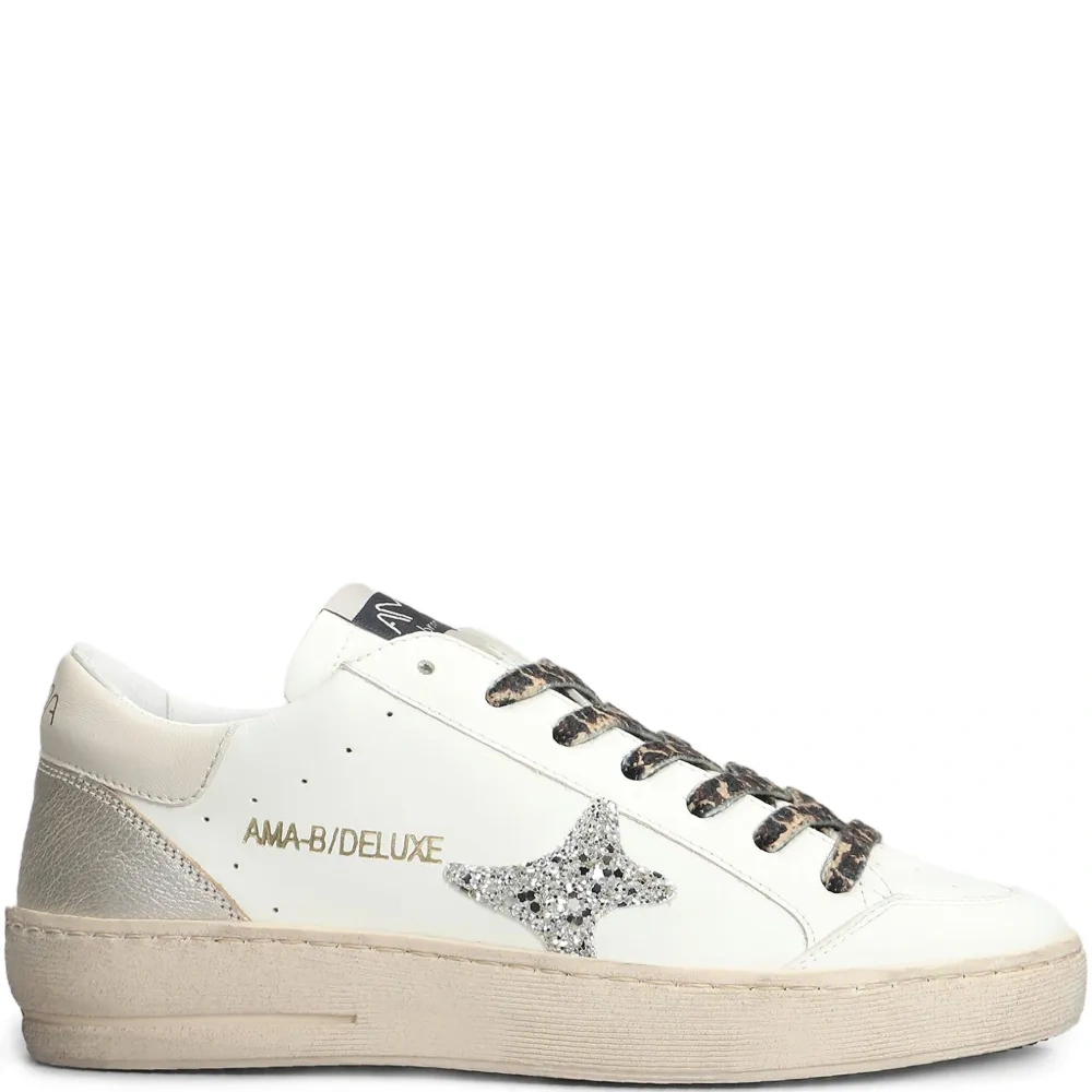 Кожаные кроссовки