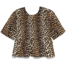 Блузка с леопардовым принтом