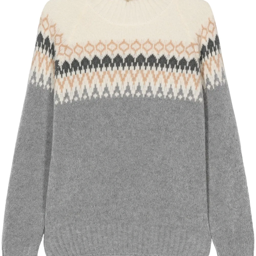 Жаккардовый свитер с узором