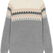 Жаккардовый свитер с узором