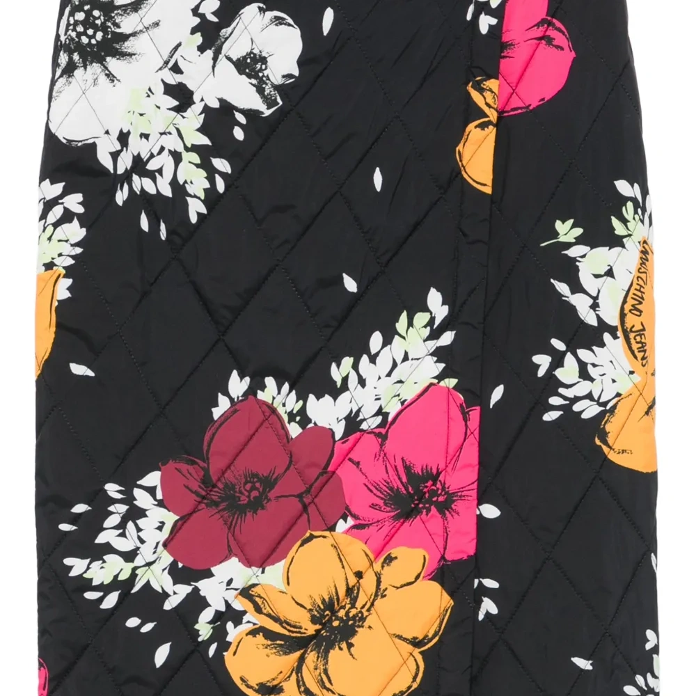 Юбка миди с запахом и цветочным принтом