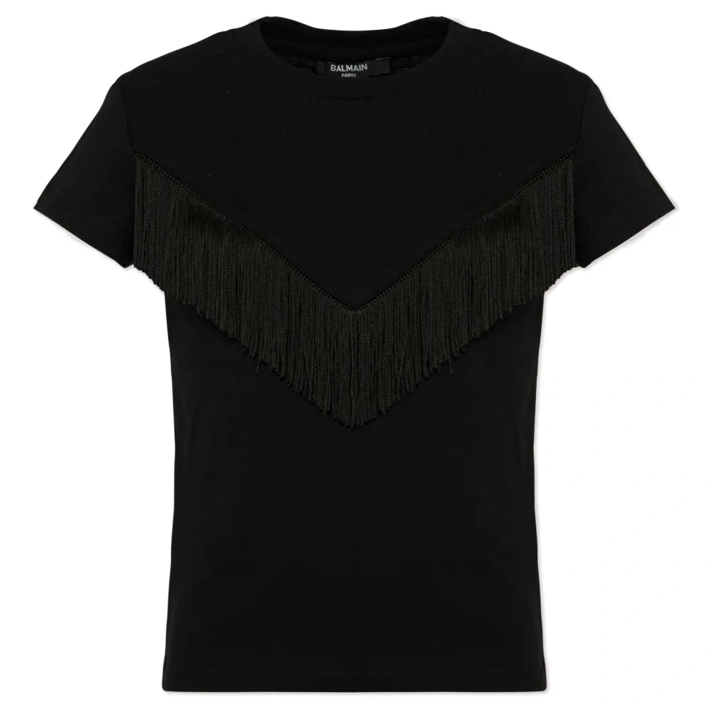 Футболка с бахромой