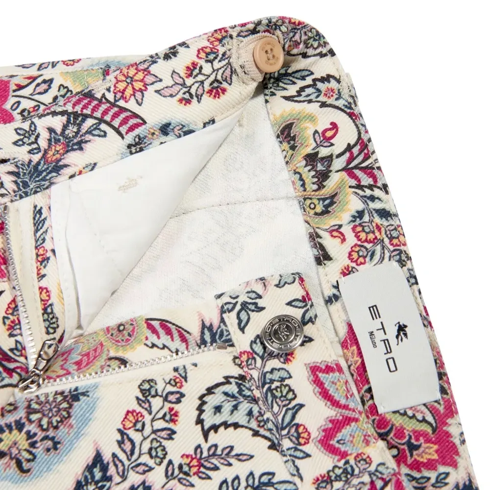 Брюки с принтом пейсли