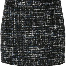 Юбка мини из ткани букле